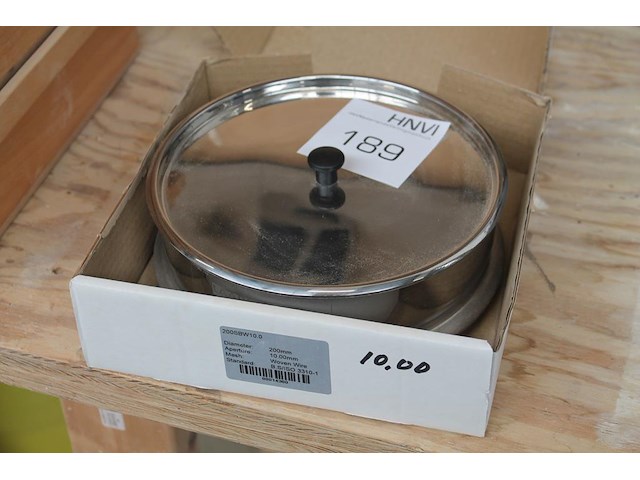 Controlezeef met diameter 200 mm. zeefmaat 10.00mm. - afbeelding 1 van  3