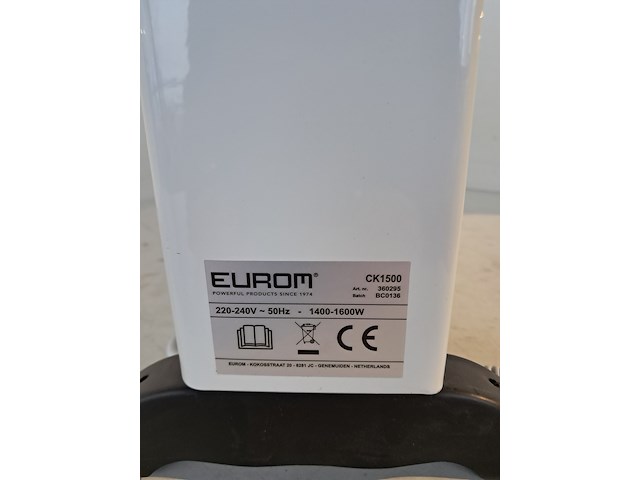 Convectorkachel | 230v | 1400-1600w, eurom, ck1500 - afbeelding 6 van  7