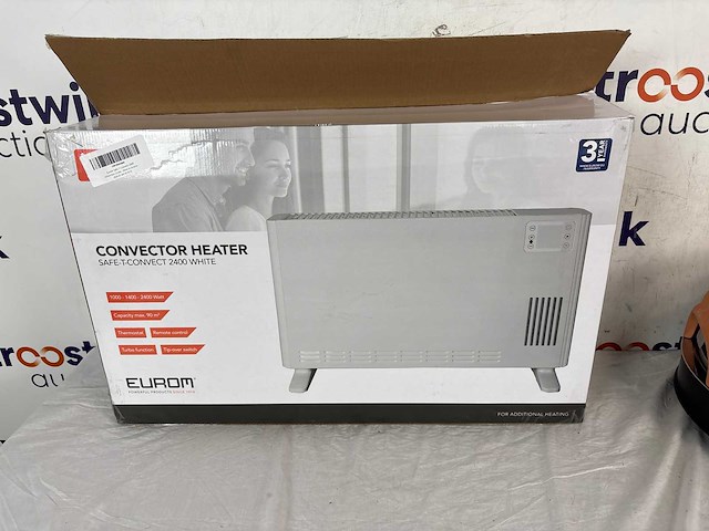 Convectorkachel safe-t-convect - wit + emerio pizzarette origineel - 6 persoons pizza oven - afbeelding 3 van  3