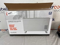 Convectorkachel safe-t-convect - wit + emerio pizzarette origineel - 6 persoons pizza oven - afbeelding 3 van  3