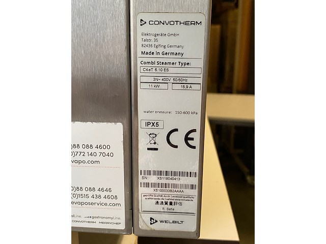 Convotherm c4et 6.10es combisteamer - afbeelding 9 van  12