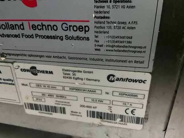 Convotherm oes 10.10 mini combisteamer - afbeelding 9 van  9