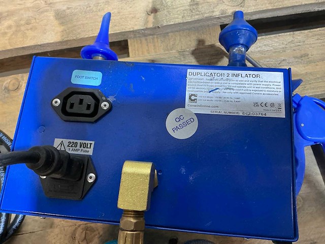 Conwin duplicator 2 inflator ballonopblaasunit - afbeelding 5 van  10