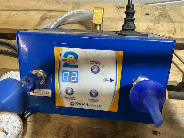 Conwin duplicator 2 inflator ballonopblaasunit - afbeelding 5 van  11