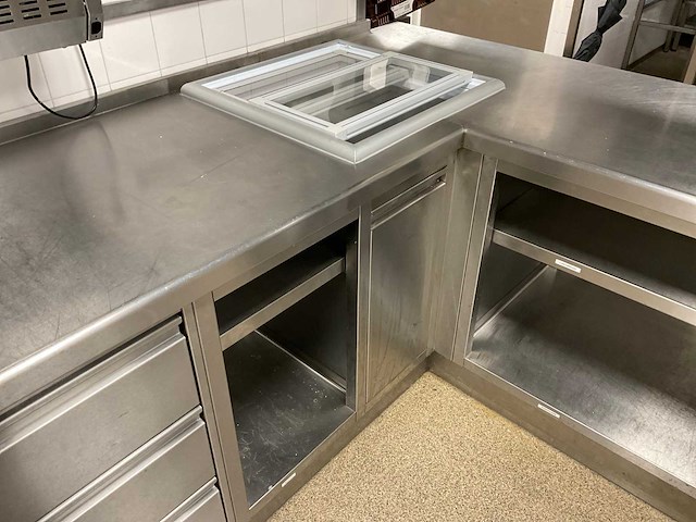 Cookinox rvs keukenopstelling met koelwerkbank - afbeelding 4 van  5