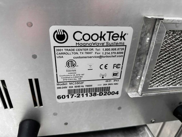 Cooktek mc3502f inductie kookplaat - afbeelding 5 van  5