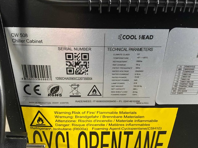 Cool head cw 508 wijnklimaatkast - afbeelding 8 van  9