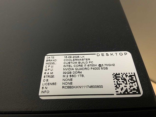 Coolermaster custom build (i7 g8) - afbeelding 2 van  7