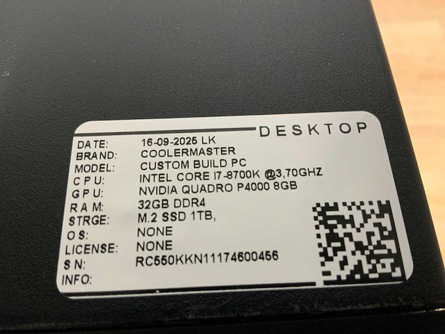 Coolermaster custom build (i7 g8) - afbeelding 2 van  7