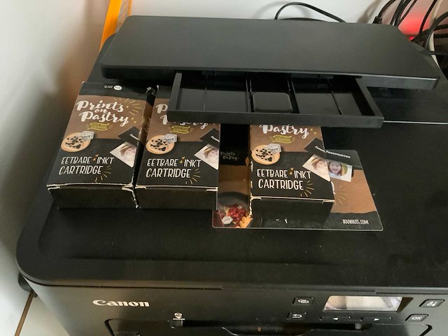 Coolermaster foto taart print computer set met scanner, canon eetbare inkt set, en zebra bonnenprinter - afbeelding 6 van  9