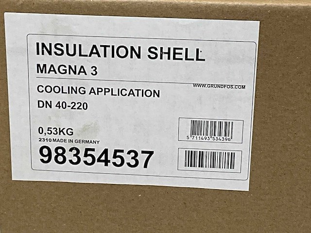 Cooling insulation kit for magna3 (n) 40-40f/60f pumps - afbeelding 4 van  4
