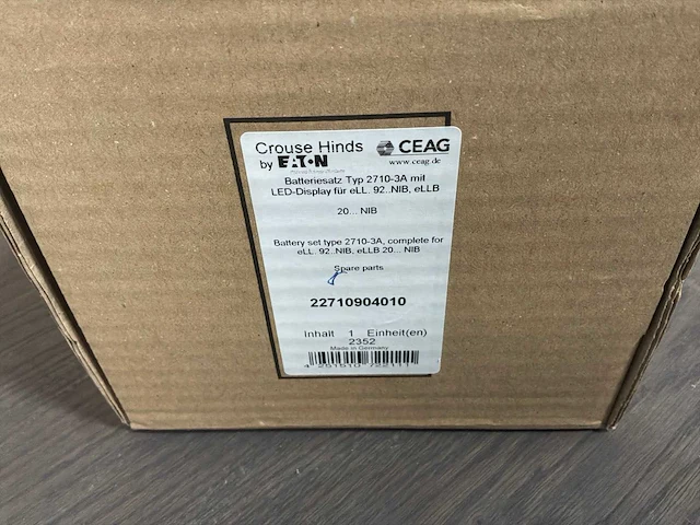 Cooper crouse-hinds 2710-3a oplaadbare batterij (2x) - afbeelding 9 van  9