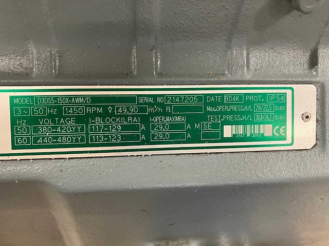 Copelametic - d3ds5-150x-awm/d - 2x industriële compressoren - afbeelding 4 van  4