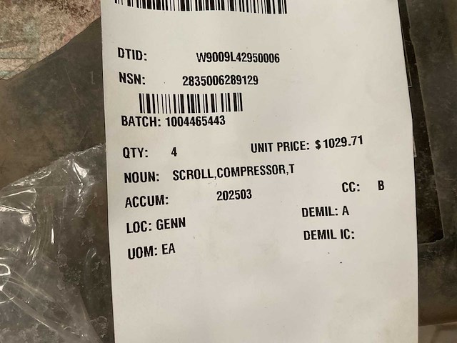 Copeland zrd125kc-tf5-950 scroll compressor - afbeelding 5 van  5