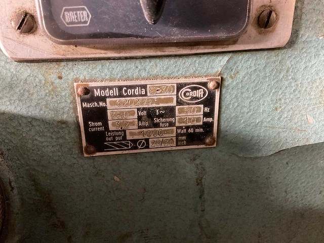 Cordia s-30 kolomboormachine - afbeelding 8 van  8