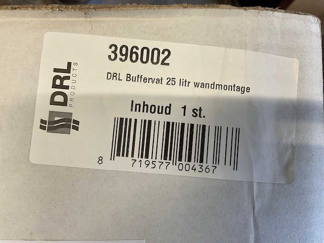 Cordivari drl buffervat 25 liter - wandmontage - afbeelding 1 van  3