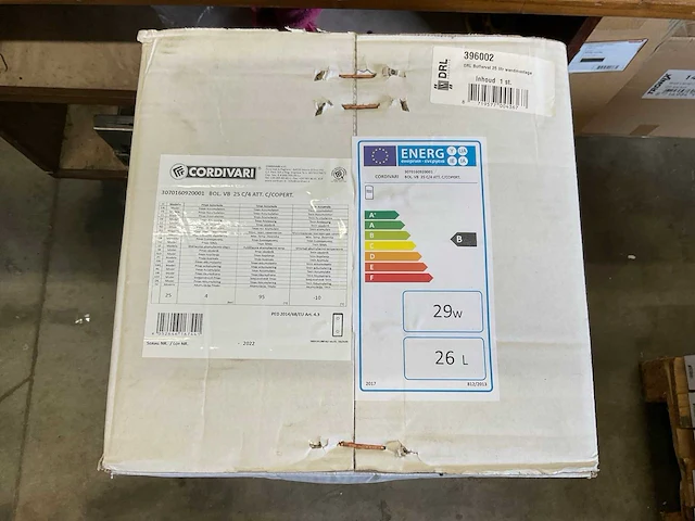 Cordivari drl buffervat 25 liter - wandmontage - afbeelding 2 van  6