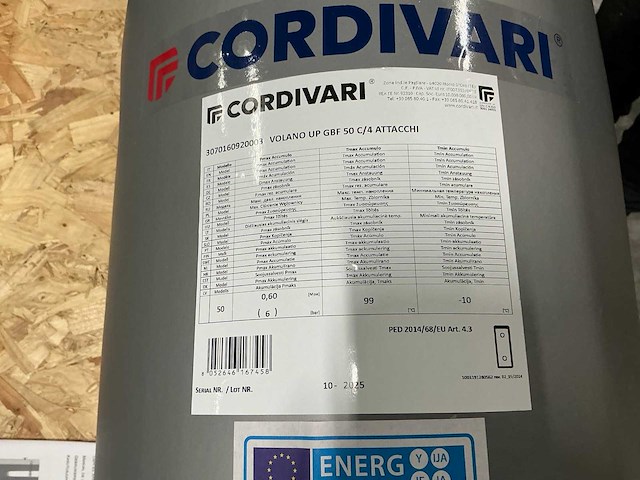 Cordivari volano buffervat - afbeelding 16 van  16