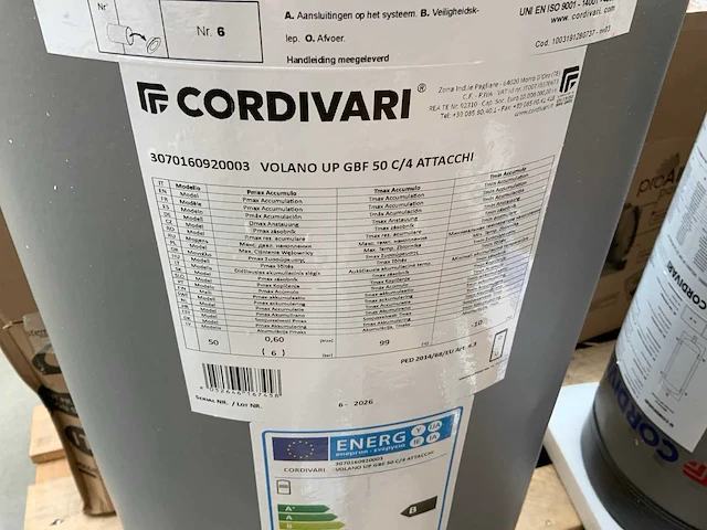 Cordivari volano up gbf50 buffer tank - afbeelding 6 van  6
