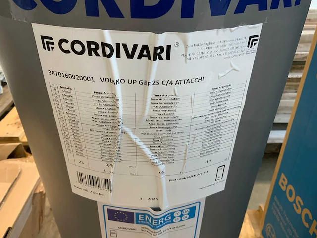 Cordivari volano upgbf25 buffer tank - afbeelding 4 van  5