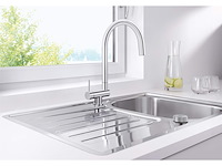 Coressa keukenkraan in chroom hendel links - afbeelding 2 van  2