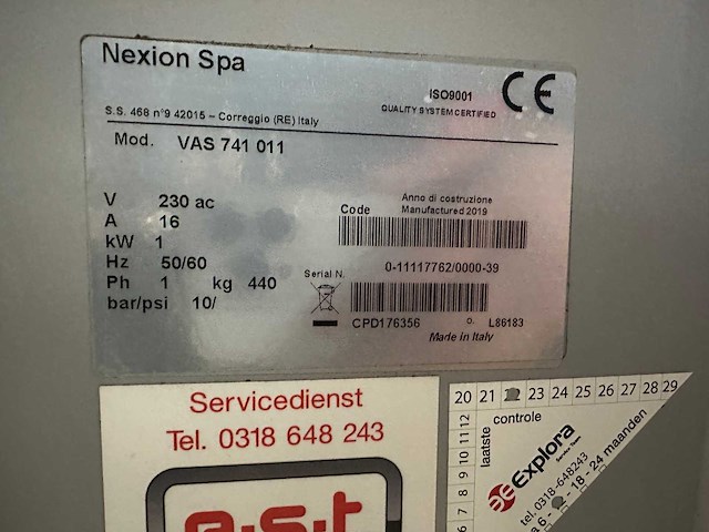 Corghi - 2019 - master vas 741 011 - banden de-en montageapparaat - afbeelding 3 van  13