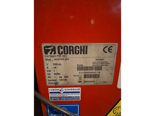 Corghi bandenapparaat - 2009 - master 26 m - overige garage gereedschap - afbeelding 14 van  16