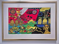 Corneille - zeefdruk - 'presence africaine' - 100 x 145 cm. - afbeelding 1 van  4