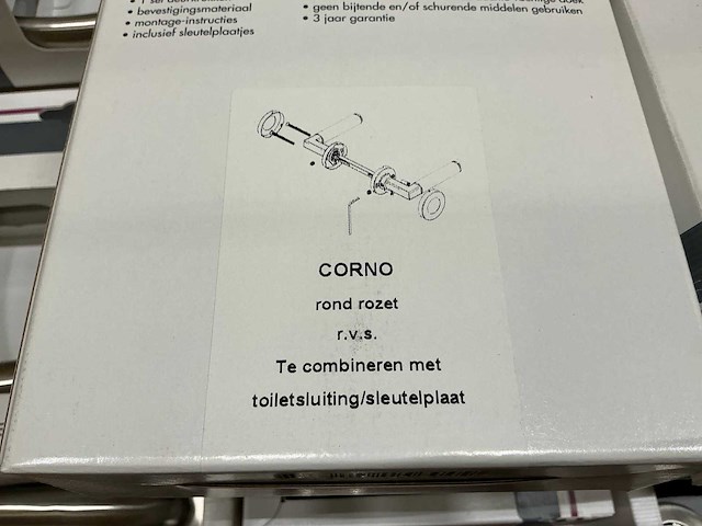 Corno rond rozet deurbeslag (140x) - afbeelding 3 van  4