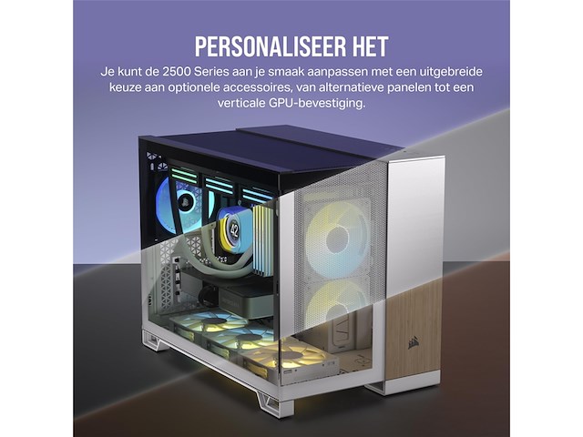 Corsair 2500d airflow matx pcbehuizing - afbeelding 4 van  4