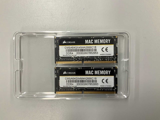 Corsair 32gb(2x 16gb) ddr4 mac memory cmsa64gx4m4a2666c18 - afbeelding 1 van  2