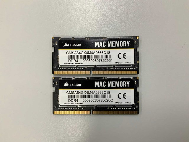 Corsair 32gb(2x 16gb) ddr4 mac memory ram sticks (2x) - afbeelding 1 van  2
