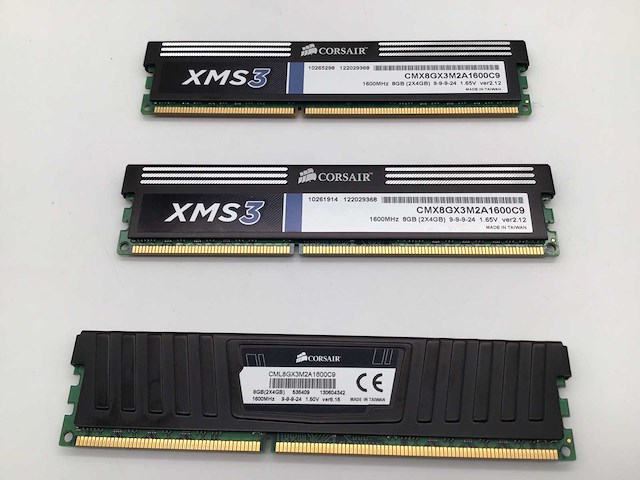 Corsair 8gb 1600mhz ddr3 pc geheugen geheugenkaart (3x) - afbeelding 2 van  3