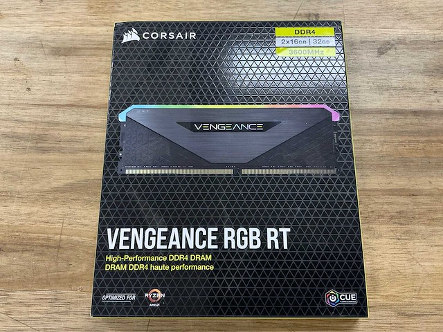 Corsair cmn32gx4m2z3600c16 vengeance rgb rt - afbeelding 2 van  3