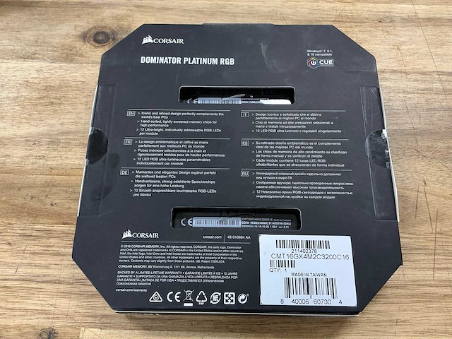 Corsair dominator platinum rgb ddr4 2x8gb 3200mhz - afbeelding 3 van  3