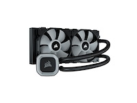 Corsair h100 rgb vloeibare cpu-koeler 240mm aio sp120 rgb zwart - afbeelding 2 van  5