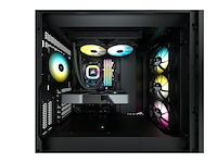 Corsair h100 rgb vloeibare cpu-koeler 240mm aio sp120 rgb zwart - afbeelding 3 van  5