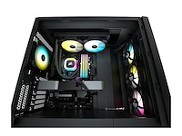 Corsair h100 rgb vloeibare cpu-koeler 240mm aio sp120 rgb zwart - afbeelding 4 van  5