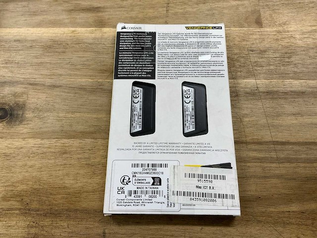 Corsair vengeance lpx ddr4 3600mhz 16gb (2x8gb) - afbeelding 2 van  2