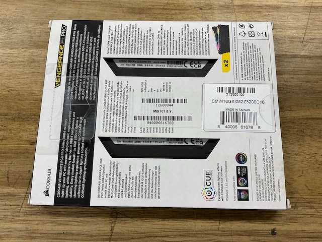 Corsair vengeance rgb pro 16 gb (2 x 8 gb) ddr4 3200mhz - afbeelding 2 van  2