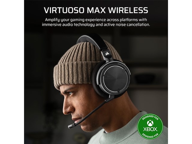 Corsair virtuoso max gaming headset draadloos multi platform zwart - afbeelding 2 van  4