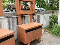 Cortenstaal pakketten brievenbus