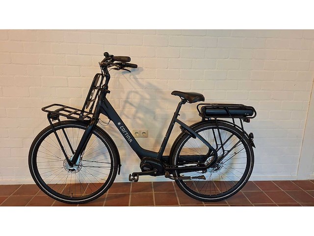 Cortina e-common elektrische damesfiets dames fiets zwart middenmotor - afbeelding 1 van  7