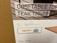 Cosi cosiloft teak 120x80cm vuurtafelblad - afbeelding 3 van  3