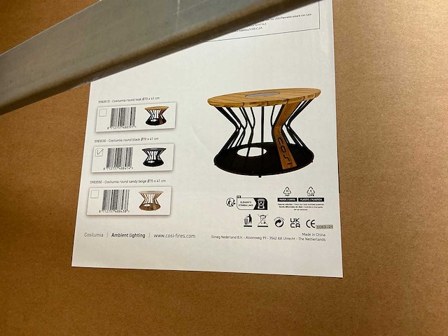 Cosi cosilumia round black ø70x41 solartafel - afbeelding 3 van  4