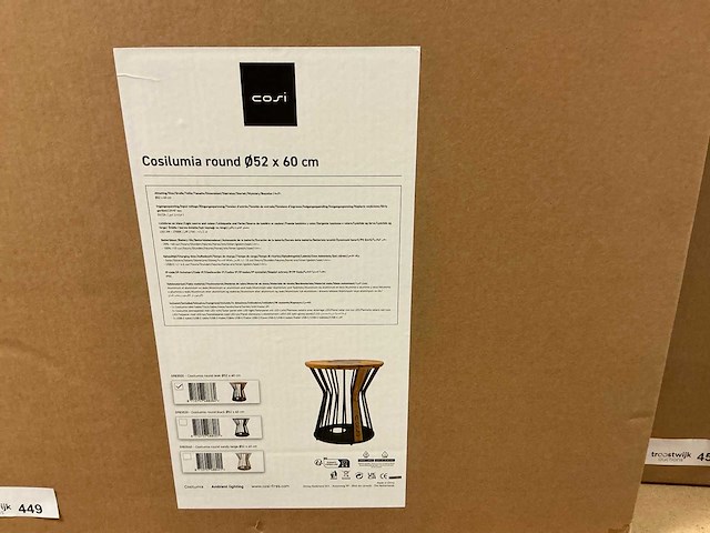 Cosi cosilumia round teak ø52x60cm solartafel - afbeelding 4 van  4