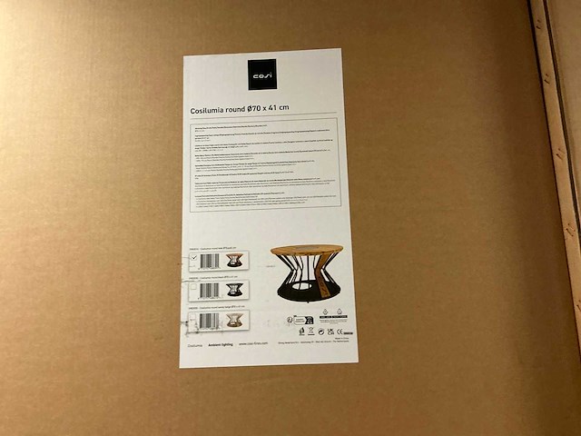 Cosi cosilumia round teak ø70x41 solartafel - afbeelding 4 van  5