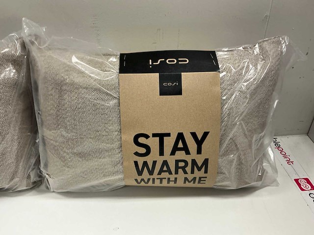 Cosi cosipillow knitted natural 40x60cm warmte kussen (2x) - afbeelding 1 van  1