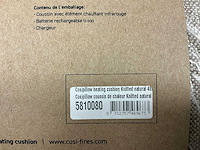 Cosi cosipillow knitted natural 40x60cm warmte kussen (2x) - afbeelding 3 van  3