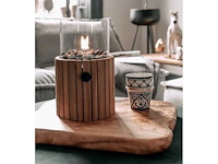 Cosi cosiscoop timber round teak gas lantaarn (3x) - afbeelding 1 van  4